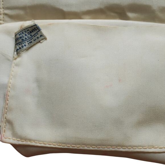 Whiting & Davis Metallic Silver Mesh Clutch Small Evening Bag Retro Glam Purse - Picture 7 of 8